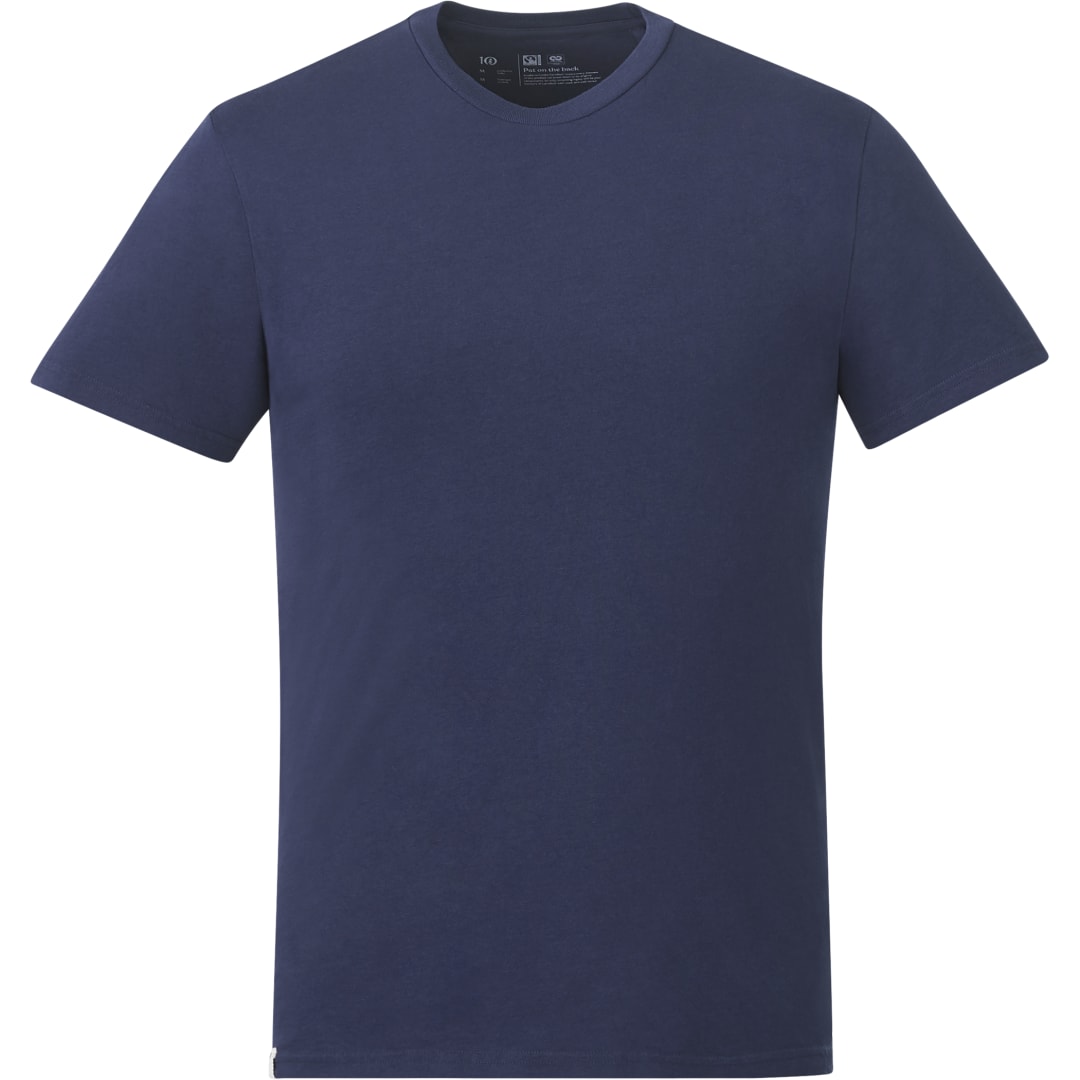 Front View of Blue tentree Organic Cotton Short Sleeve Tee - Men's plain