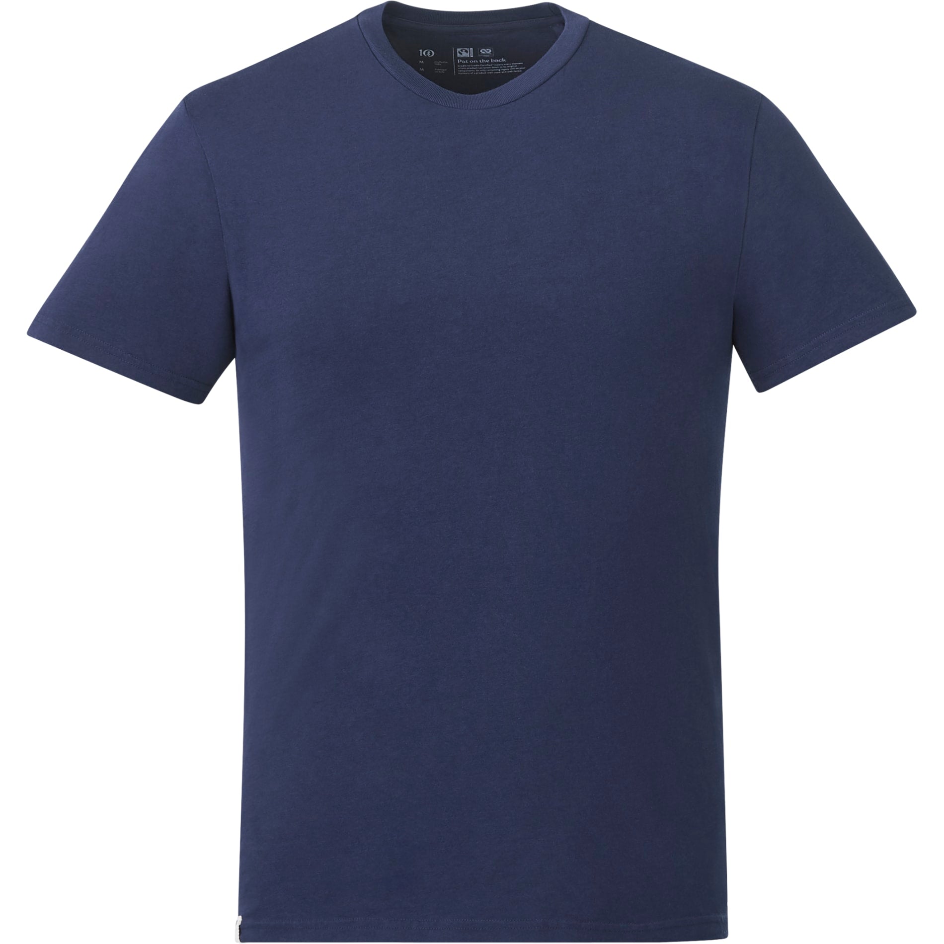 Front View of Blue tentree Organic Cotton Short Sleeve Tee - Men's plain