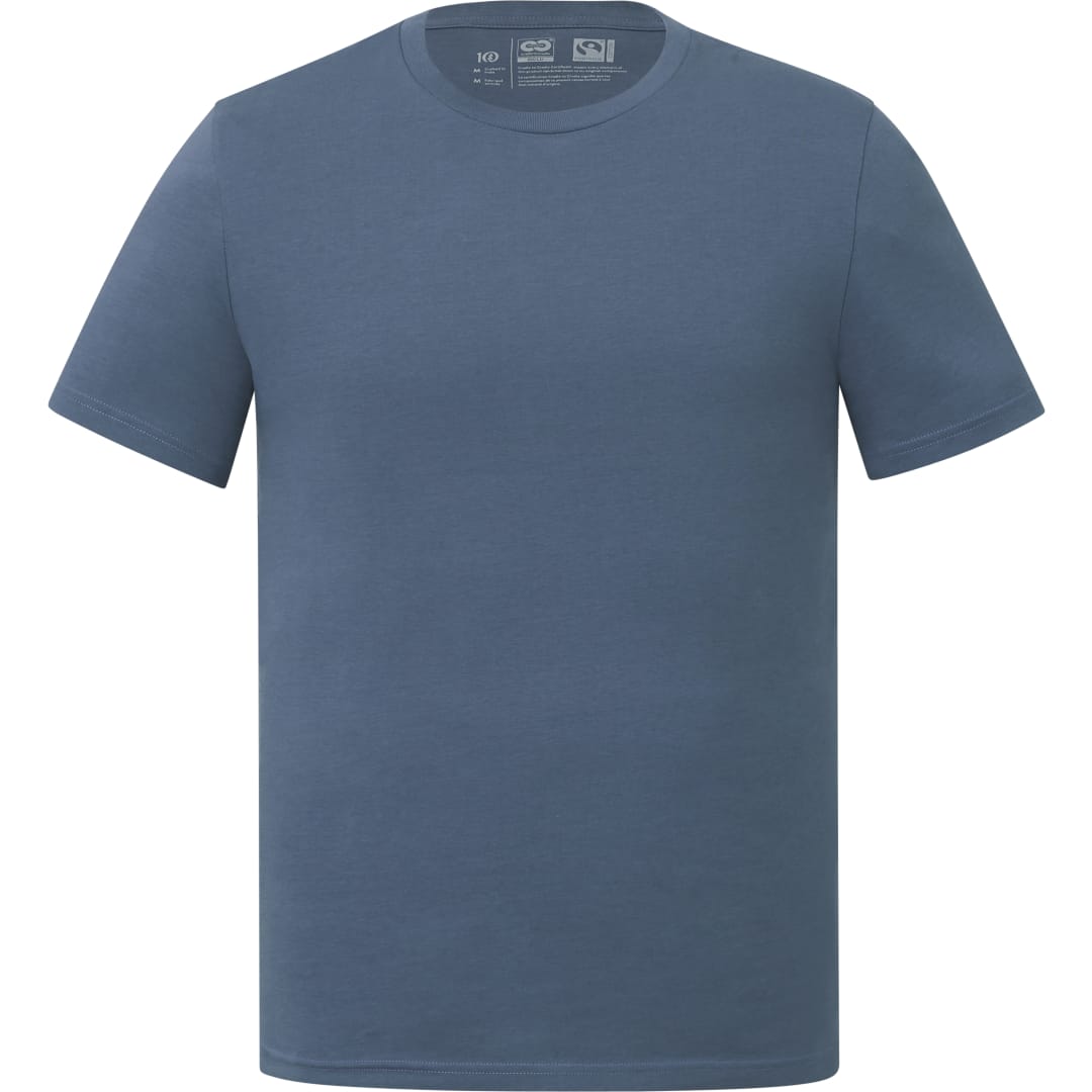 Front View of Blue tentree Organic Cotton Short Sleeve Tee - Men's plain