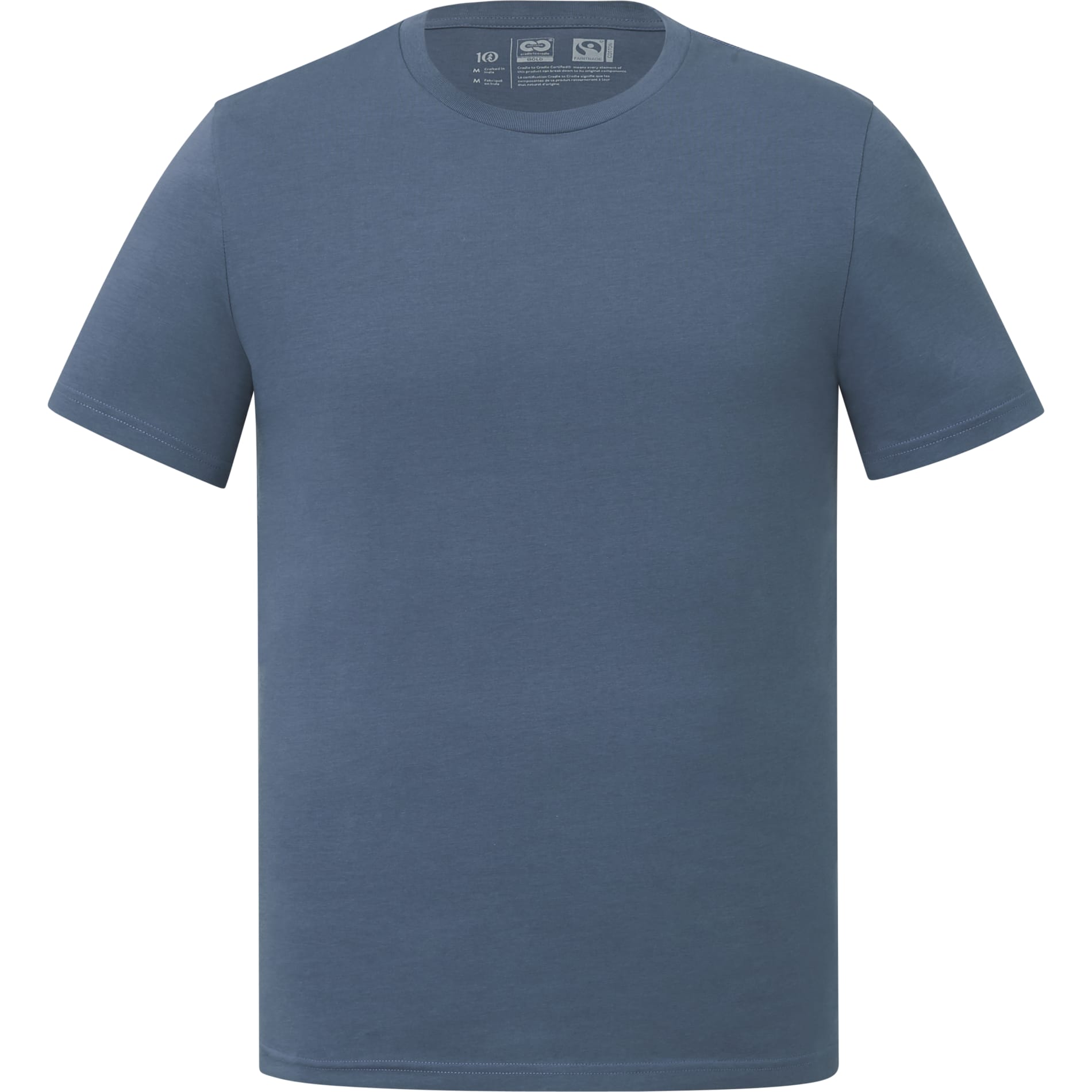 Front View of Blue tentree Organic Cotton Short Sleeve Tee - Men's plain