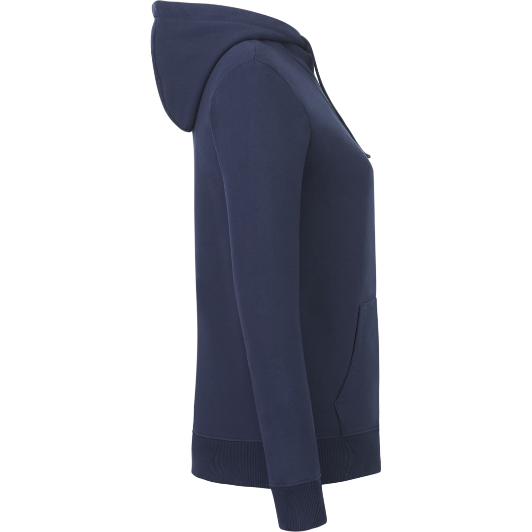 Front View of Blue tentree Organic Cotton Zip Hoodie - Women's plain