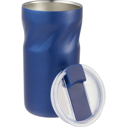 Front View of Blue Thalia 16oz Vacuum Tumbler plain