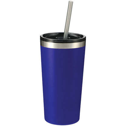 Front View of Blue Thor 16oz Tumbler plain