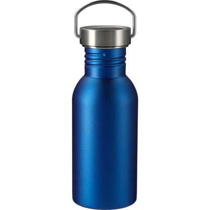 Front View of Blue Thor 20oz Stainless Sports Bottle plain