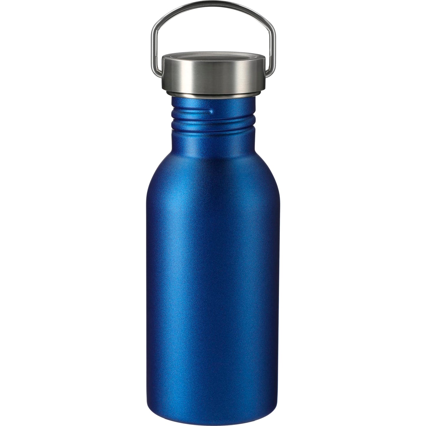 Front View of Blue Thor 20oz Stainless Sports Bottle plain