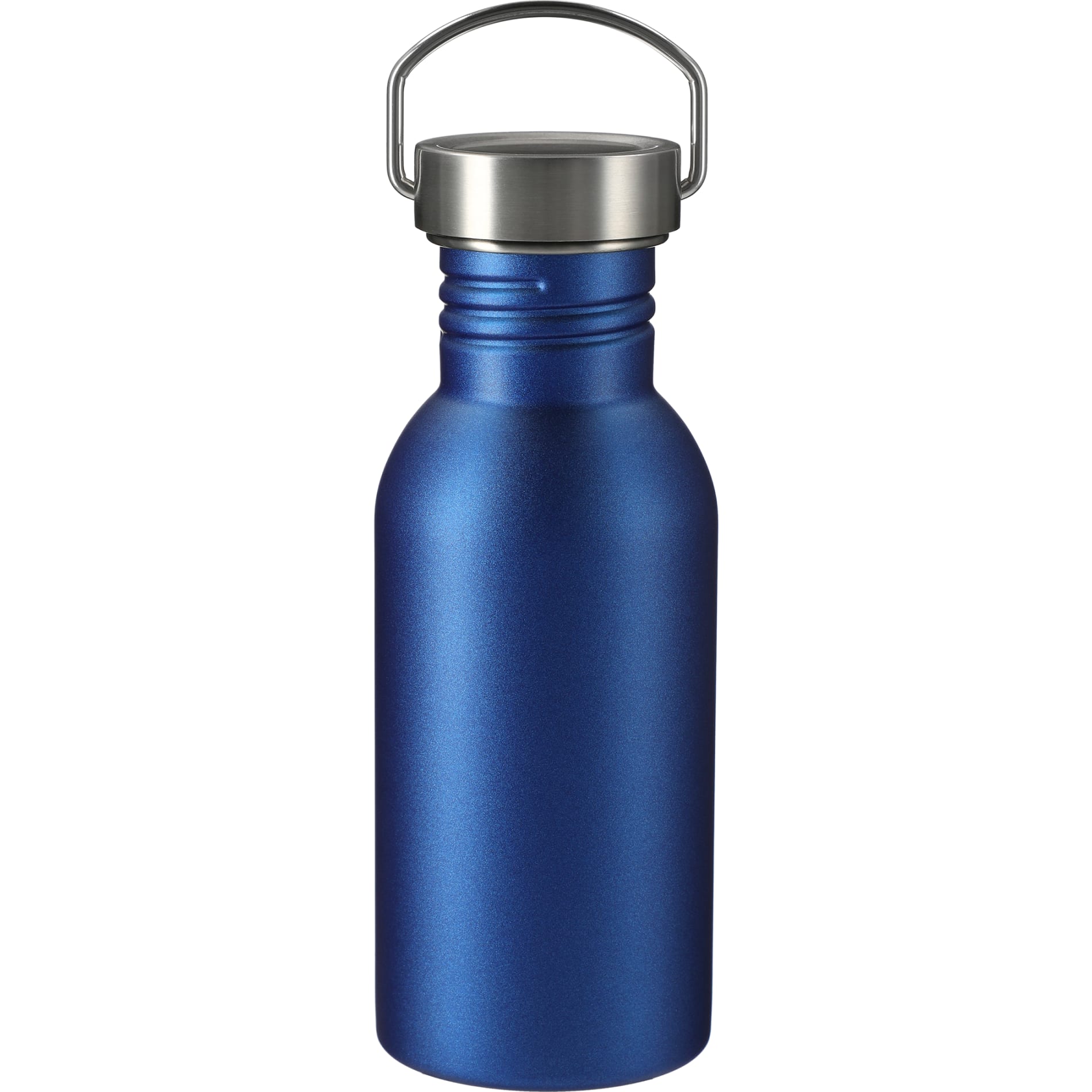 Front View of Blue Thor 20oz Stainless Sports Bottle plain