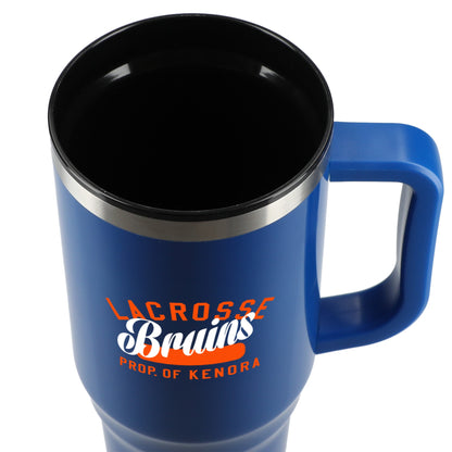 Front View of Blue Thor 40oz Straw Tumbler