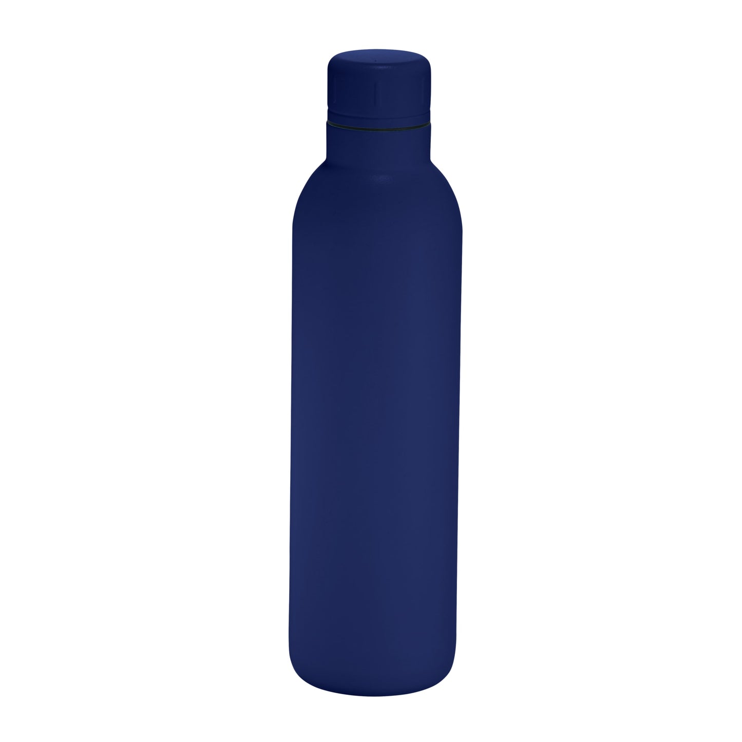 Front View of Blue Thor Copper Vacuum Insulated Bottle 17oz plain