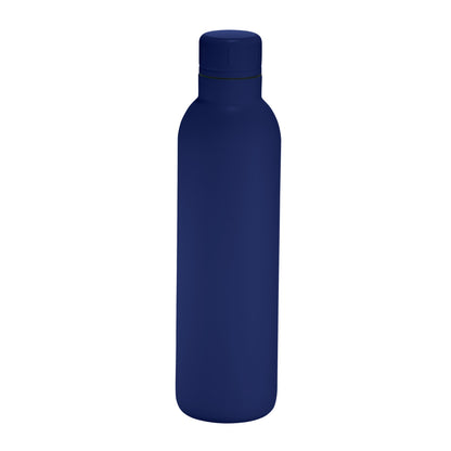Front View of Blue Thor Copper Vacuum Insulated Bottle 17oz plain