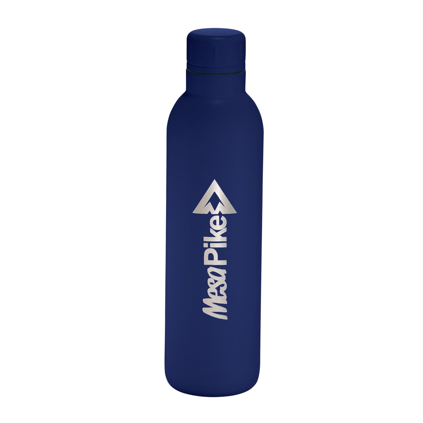 Front View of Blue Thor Copper Vacuum Insulated Bottle 17oz