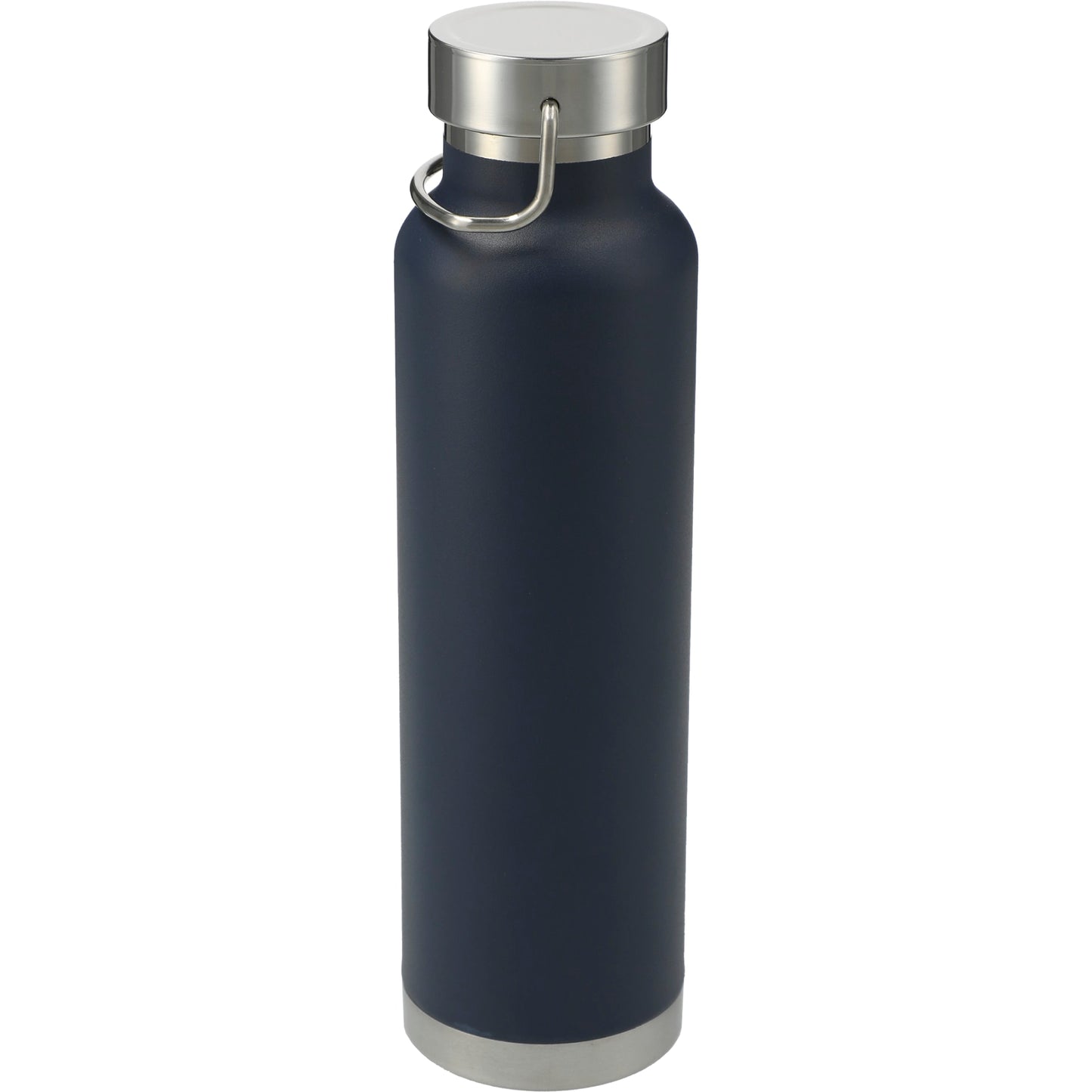 Front View of Blue Thor Copper Vacuum Insulated Bottle 22oz plain