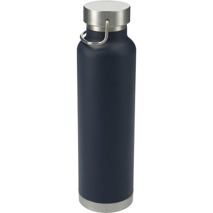Front View of Blue Thor Copper Vacuum Insulated Bottle 22oz plain