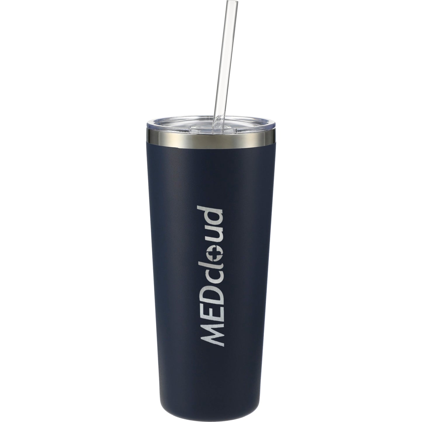 Front View of Blue Thor Copper Vacuum Insulated Tumbler 22oz