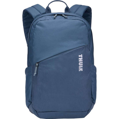 Front View of Blue Thule Heritage Notus 16" Computer Backpack 20L plain