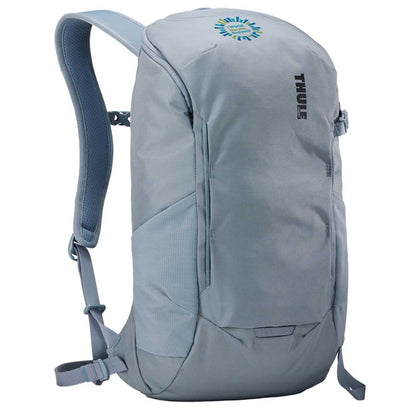 Front View of Blue Thule Recycled All Trail 18L 15" Laptop Backpack