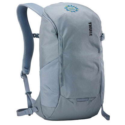 Front View of Blue Thule Recycled All Trail 18L 15" Laptop Backpack