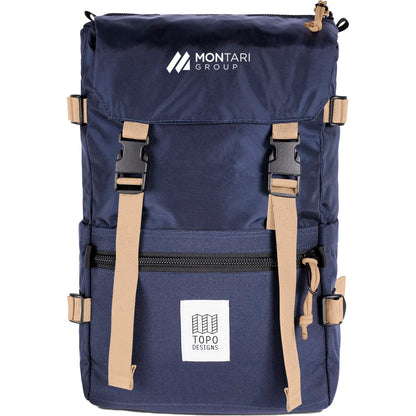 Front View of Blue Topo Designs Recycled Rover 15" Laptop Backpack