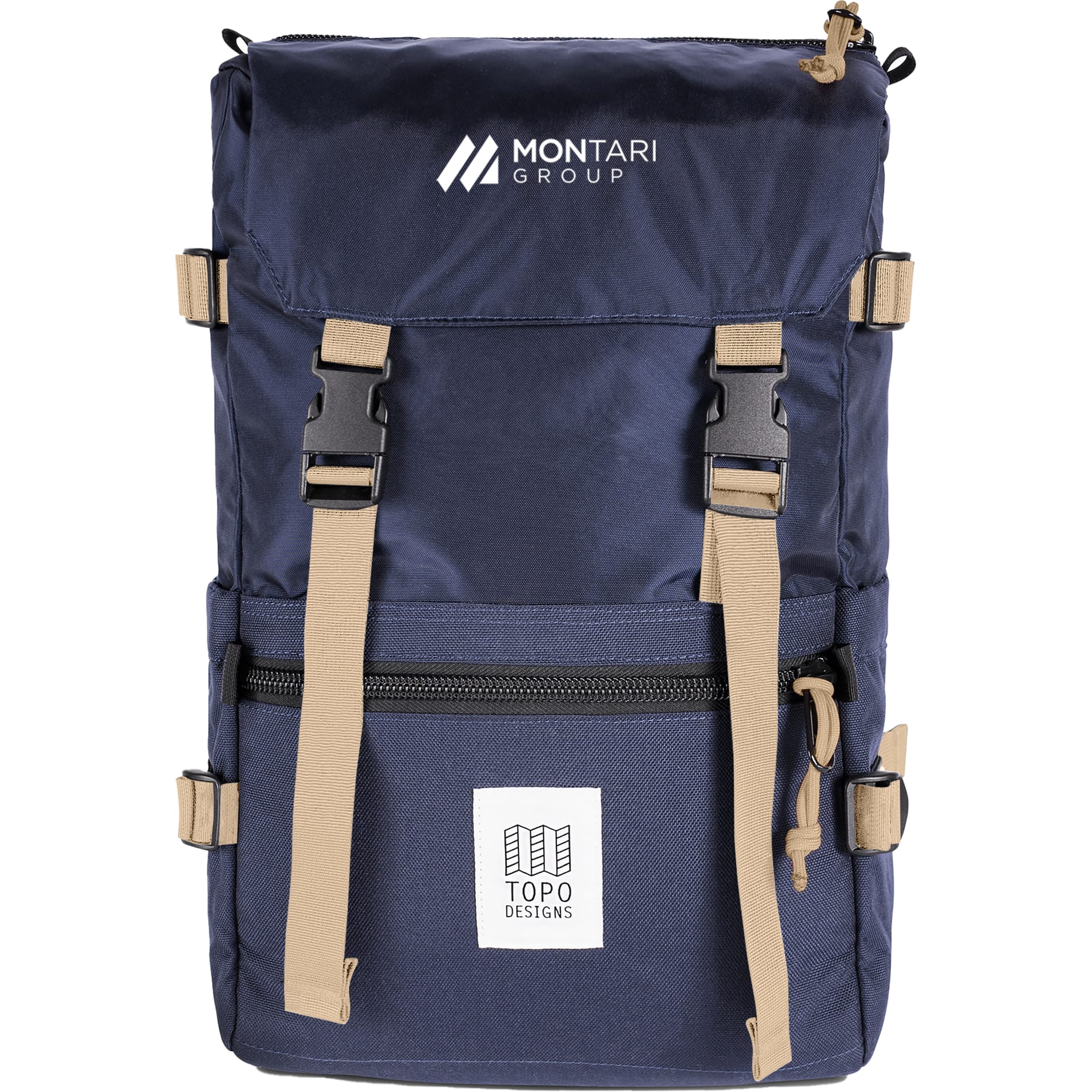 Front View of Blue Topo Designs Recycled Rover 15" Laptop Backpack