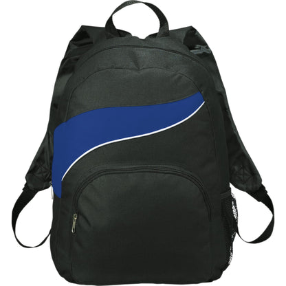Front View of Blue Tornado Deluxe Backpack plain