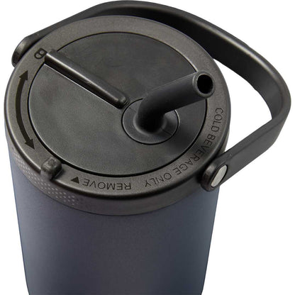 Front View of Blue Trinity Recycled Straw Leak proof Tumbler 30oz