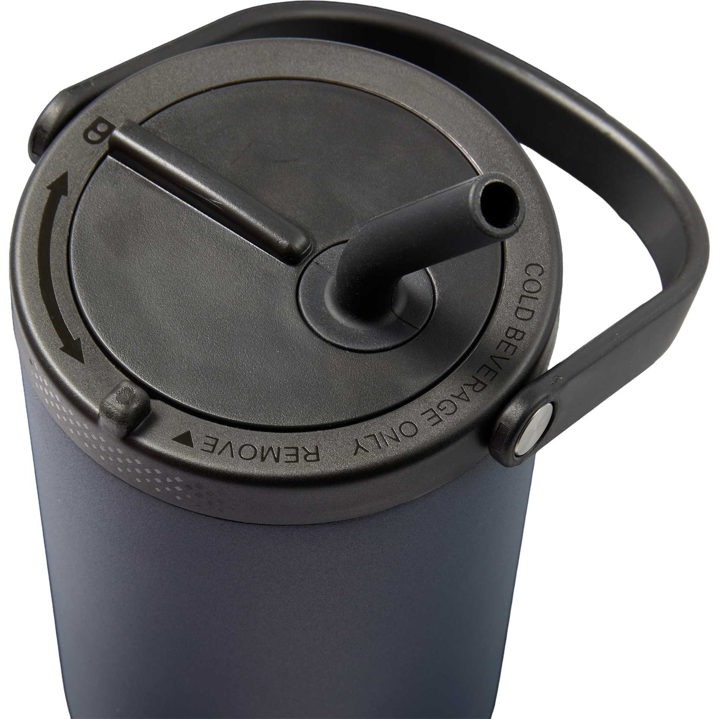 Front View of Blue Trinity Recycled Straw Leak proof Tumbler 30oz