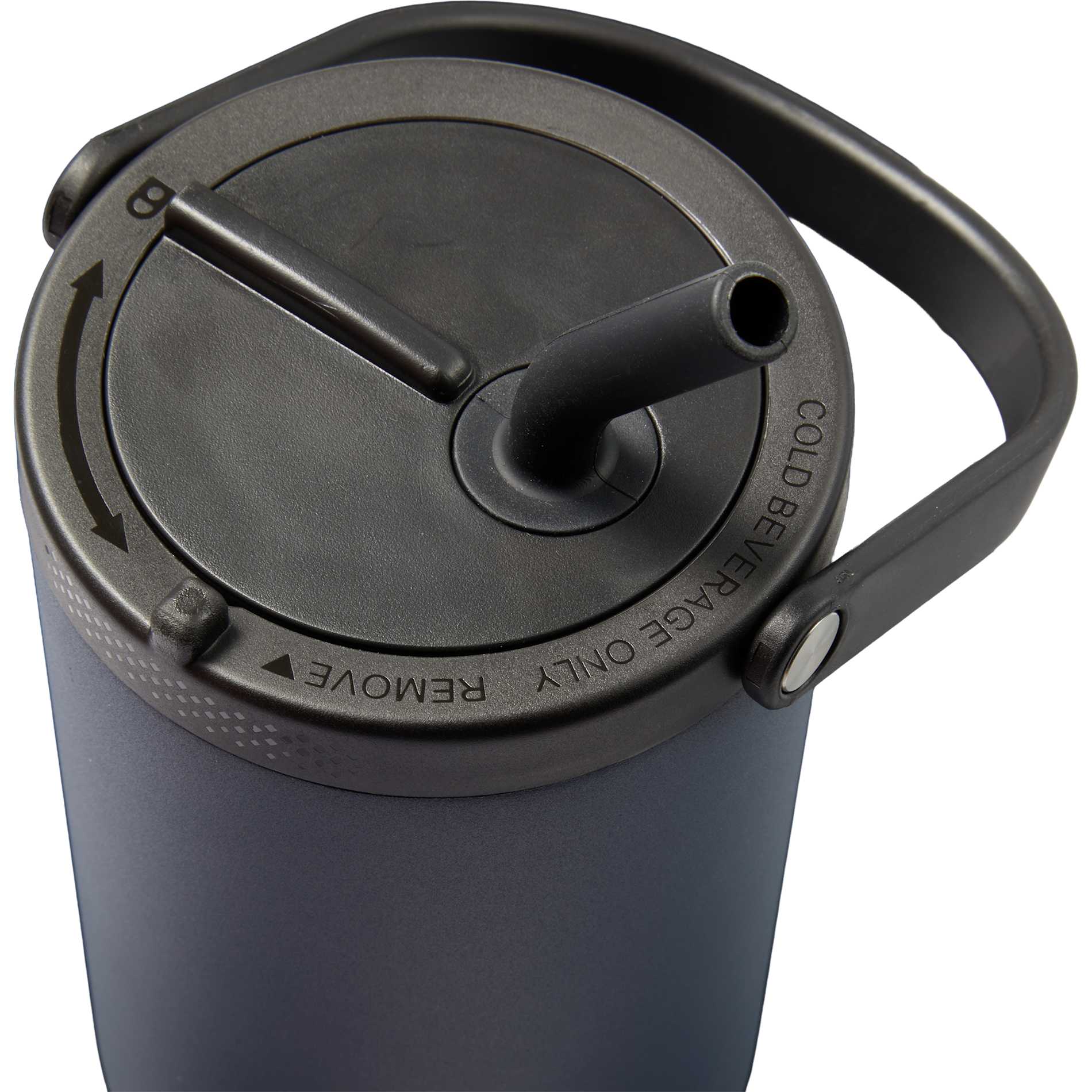 Front View of Blue Trinity Recycled Straw Leak proof Tumbler 30oz