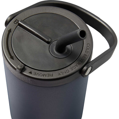Front View of Blue Trinity Recycled Straw Leak proof Tumbler 30oz
