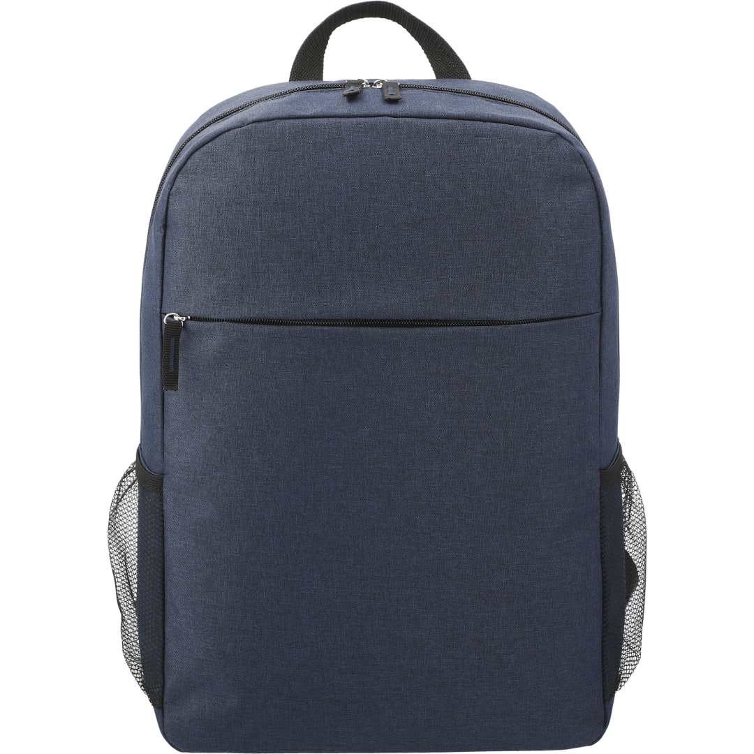 Front View of Blue Urban 15" Computer Backpack plain
