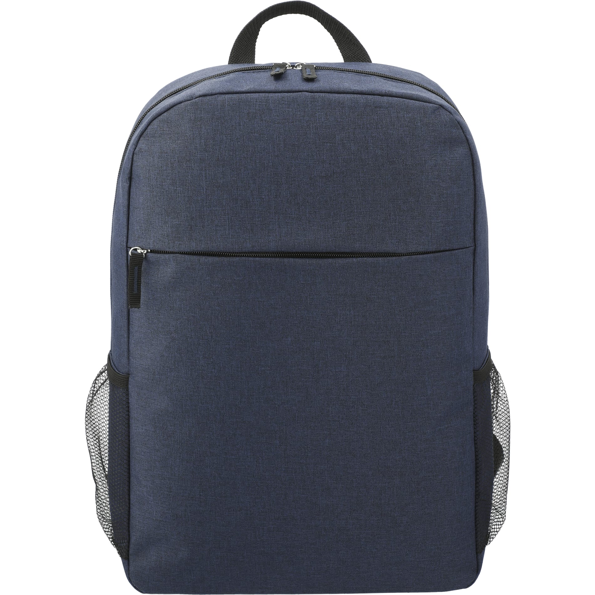 Front View of Blue Urban 15" Computer Backpack plain
