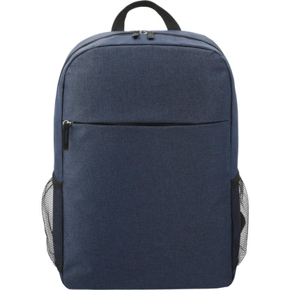 Front View of Blue Urban 15" Computer Backpack plain