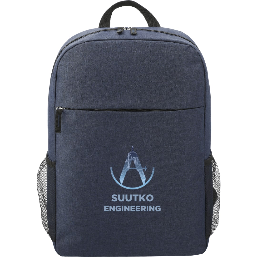 Front View of Blue Urban 15" Computer Backpack