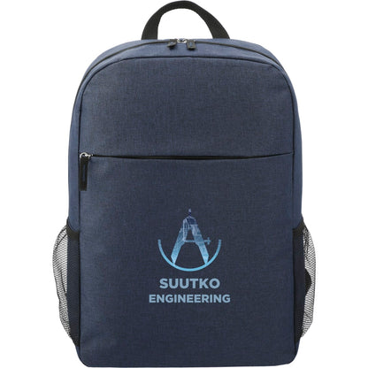 Front View of Blue Urban 15" Computer Backpack