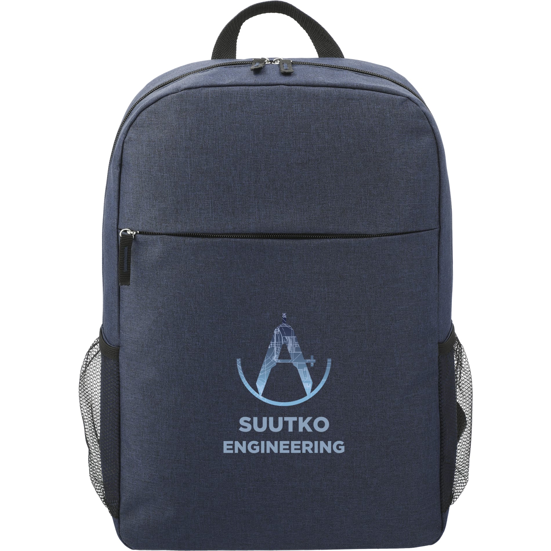 Front View of Blue Urban 15" Computer Backpack