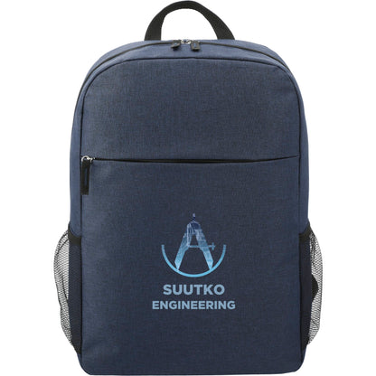 Front View of Blue Urban 15" Computer Backpack