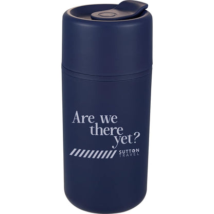 Front View of Blue Urban 16oz Recycled Tumbler