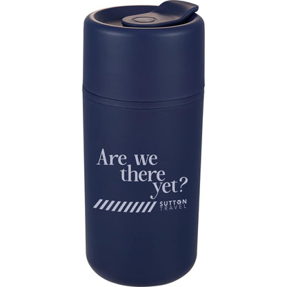 Front View of Blue Urban 16oz Recycled Tumbler