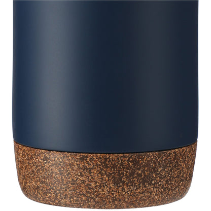 Front View of Blue Valhalla 16oz Tumbler With Plastic Inner