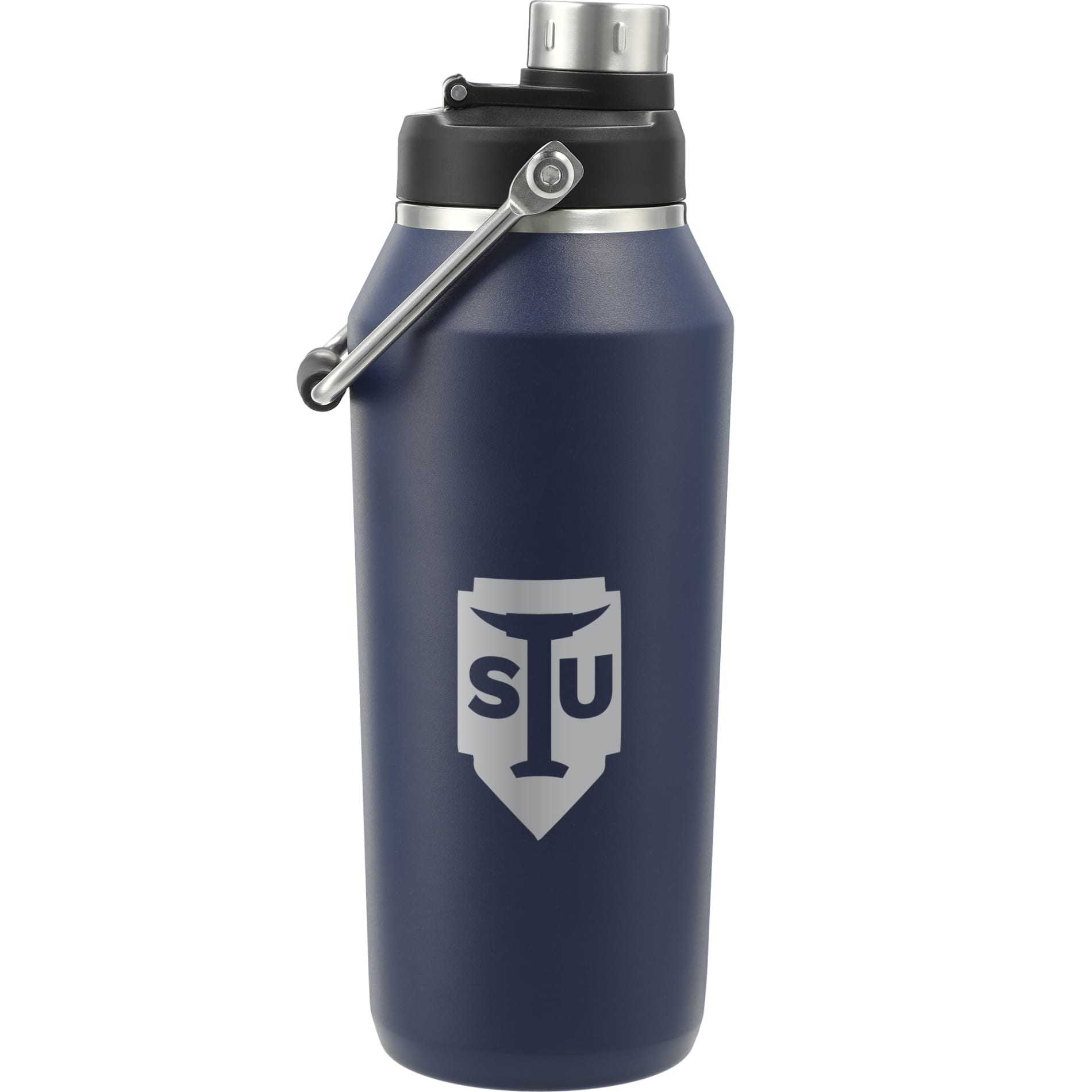 Front View of Blue Vasco Copper Vacuum Insulated Bottle 40oz