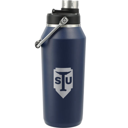 Front View of Blue Vasco Copper Vacuum Insulated Bottle 40oz