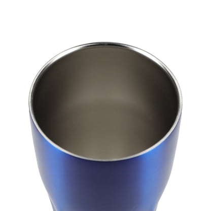 Front View of Blue Victor Recycled Vacuum Insulated Tumbler 20oz plain