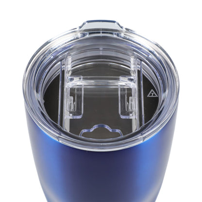 Front View of Blue Victor Recycled Vacuum Insulated Tumbler 20oz plain