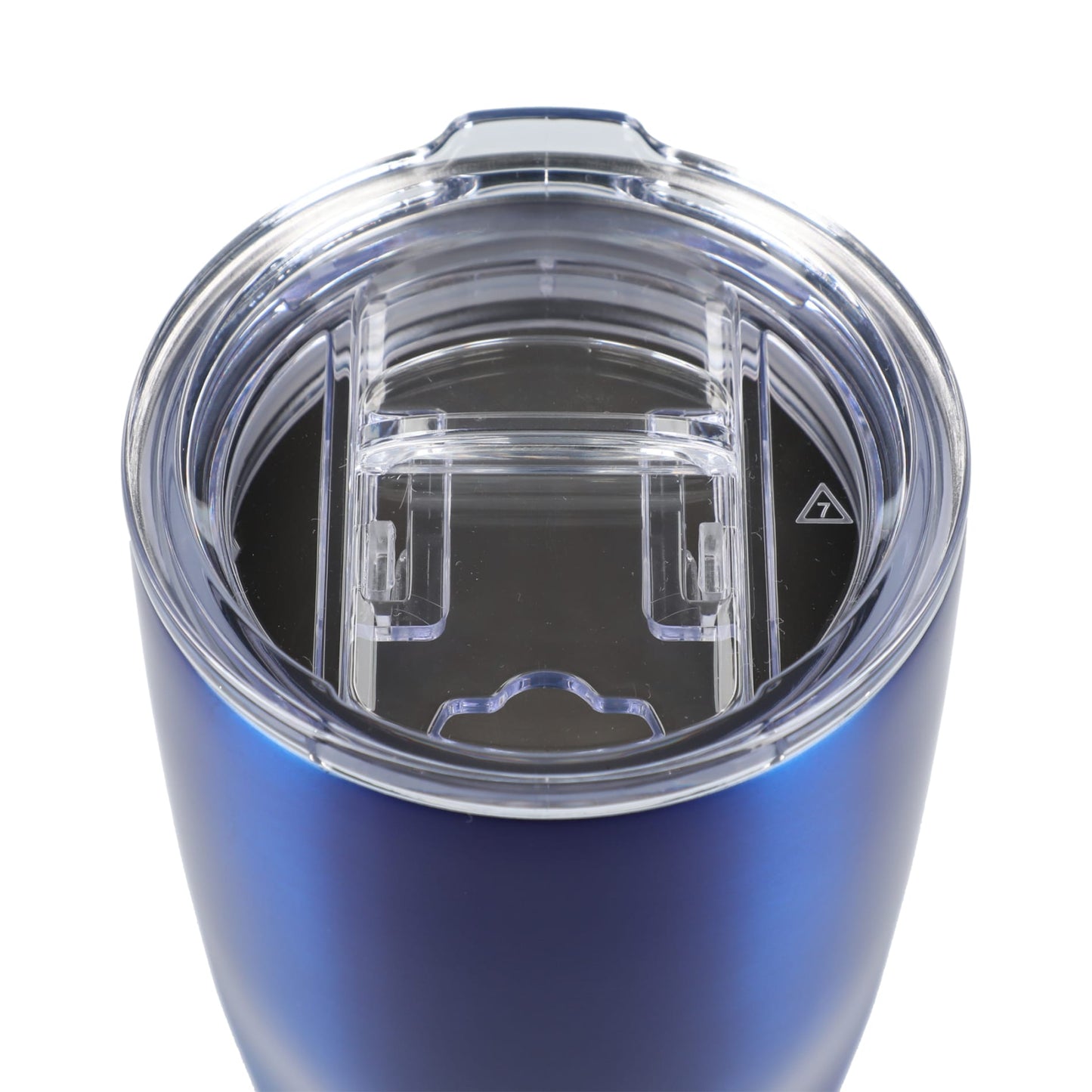 Front View of Blue Victor Recycled Vacuum Insulated Tumbler 20oz plain
