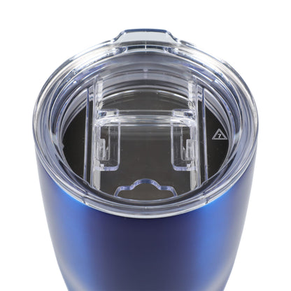 Front View of Blue Victor Recycled Vacuum Insulated Tumbler 20oz plain