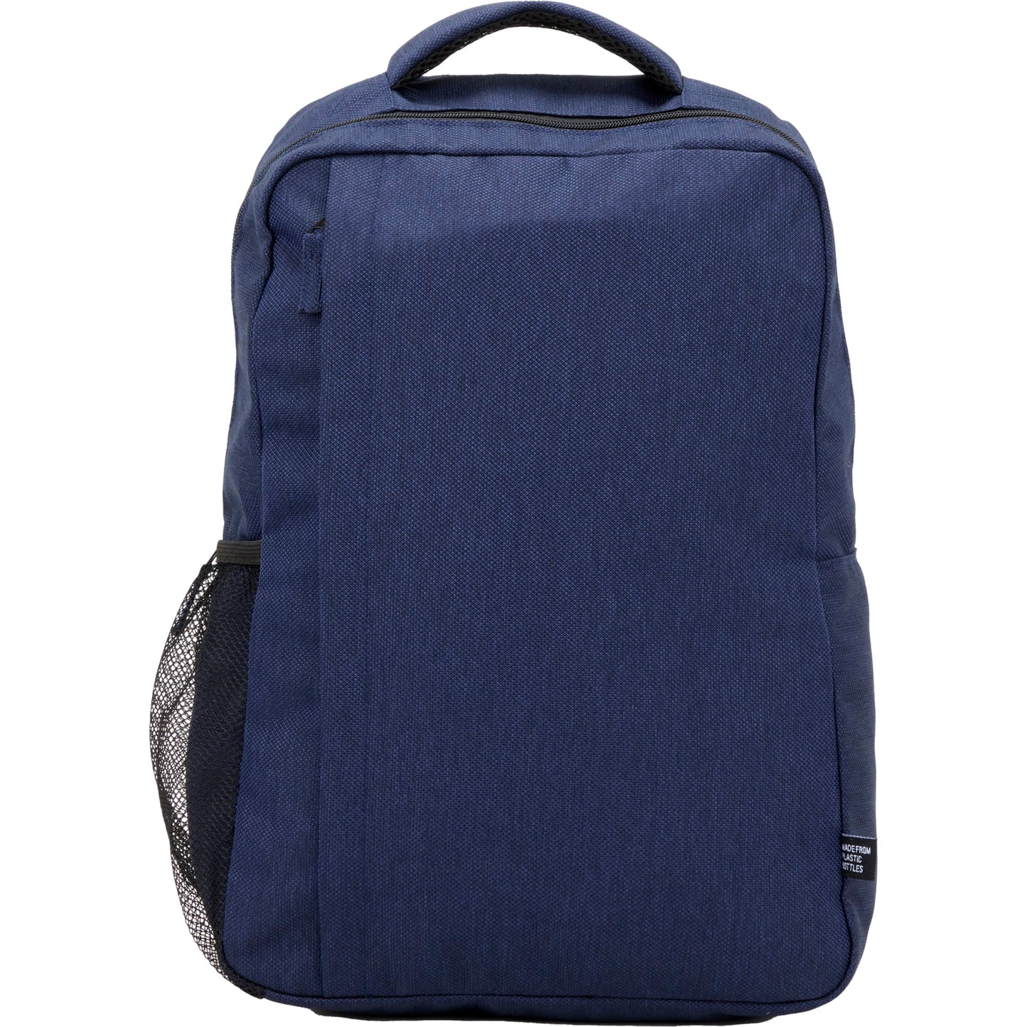 Front View of Blue Vila Recycled 15" Commuter Backpack plain