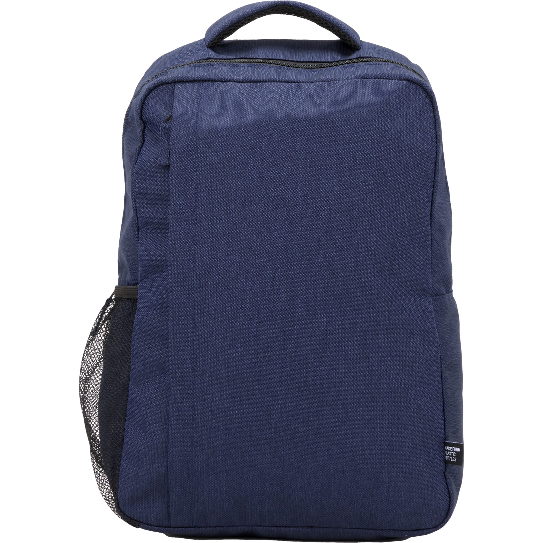 Front View of Blue Vila Recycled 15" Commuter Backpack plain