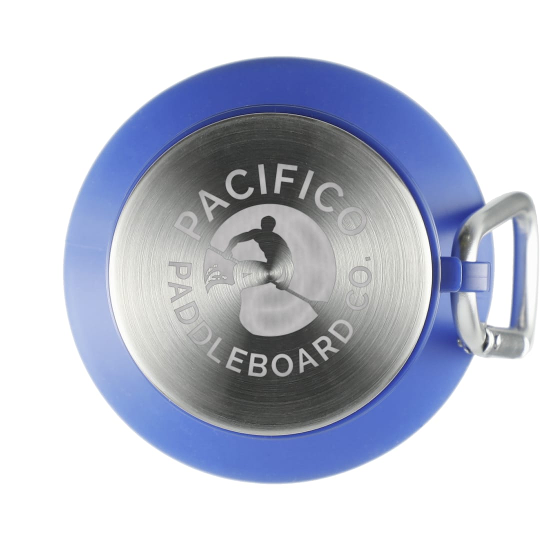 Front View of Blue Zigoo Silicone Collapsible Bottle 18oz