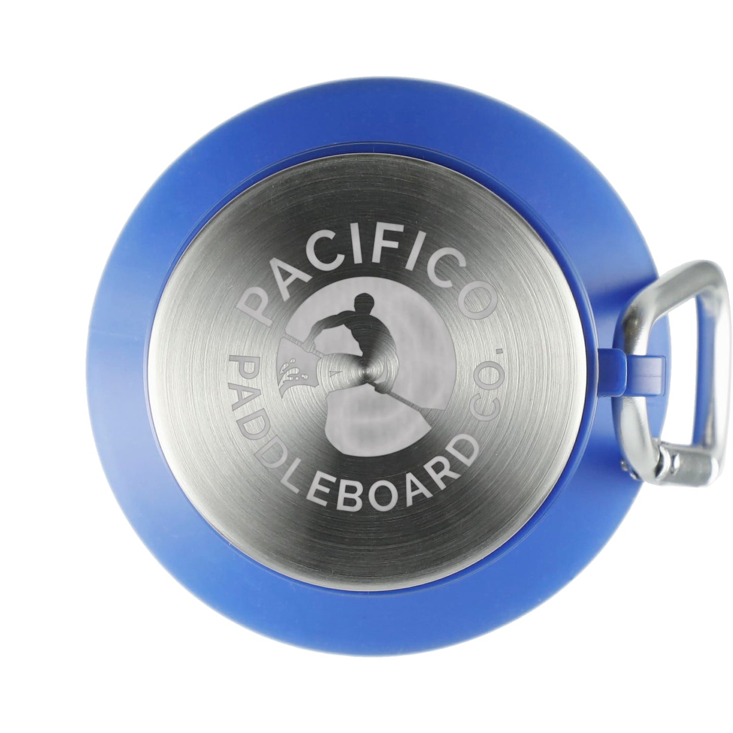 Front View of Blue Zigoo Silicone Collapsible Bottle 18oz