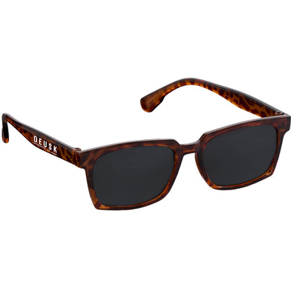 Front View of Brown Ashley Recycled Square Sunglasses