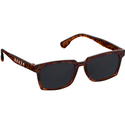 Front View of Brown Ashley Recycled Square Sunglasses