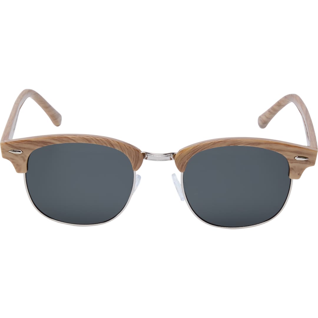 Front View of Brown Palmer Recycled Club Master Sunglassess plain